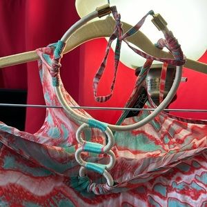 Swimwear size small aqua color silk 💯